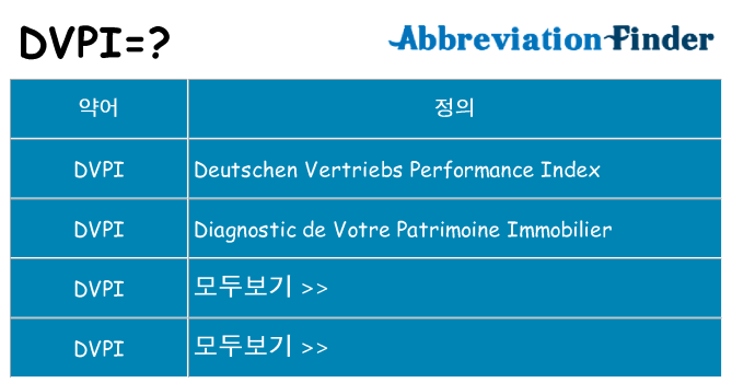 dvpi 대 한 무엇을 서가
