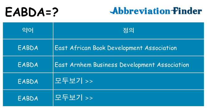 eabda 대 한 무엇을 서가