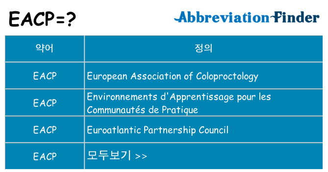 eacp 대 한 무엇을 서가