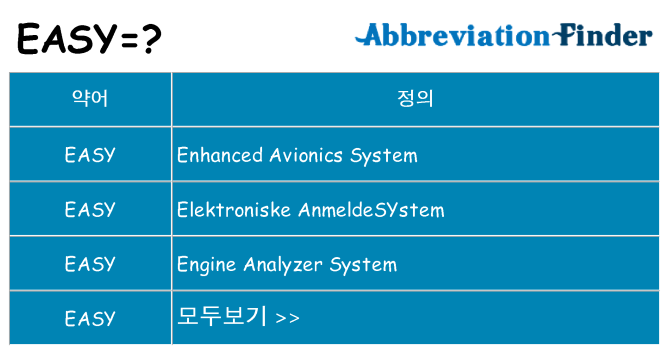 easy 대 한 무엇을 서가