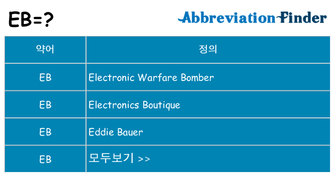 eb 대 한 무엇을 서가