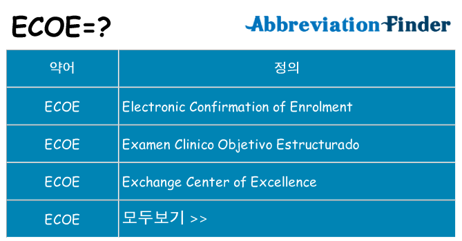 ecoe 대 한 무엇을 서가