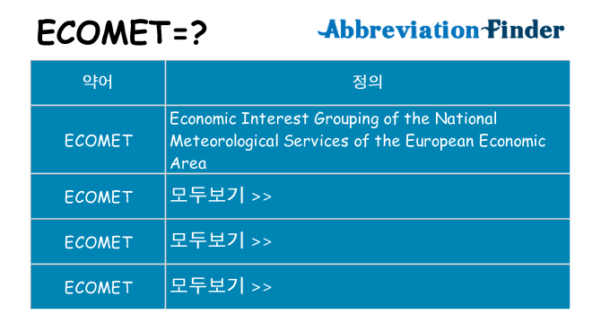 ecomet 대 한 무엇을 서가