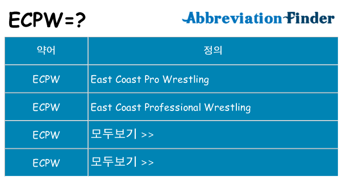 ecpw 대 한 무엇을 서가