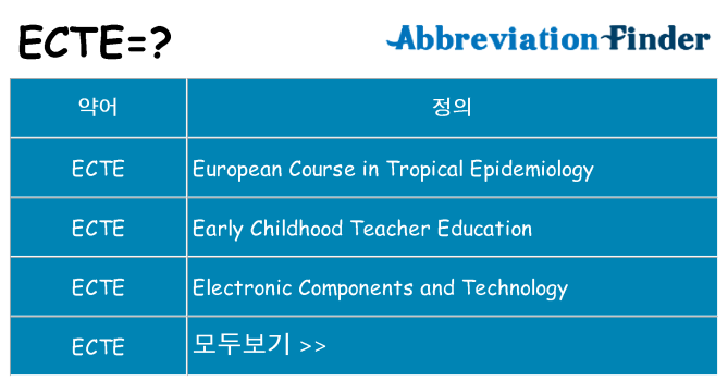 ecte 대 한 무엇을 서가