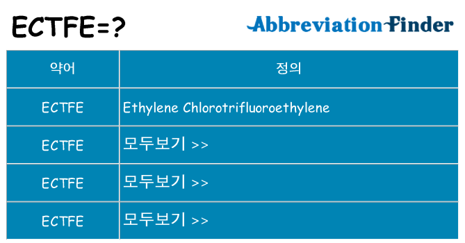 ectfe 대 한 무엇을 서가