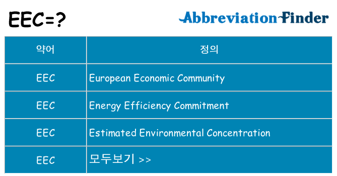 eec 대 한 무엇을 서가