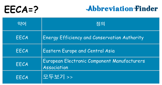 eeca 대 한 무엇을 서가