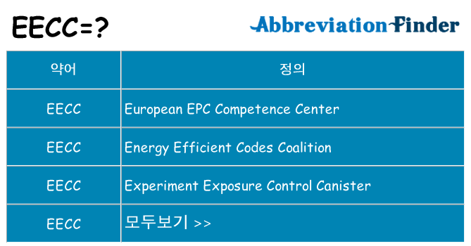 eecc 대 한 무엇을 서가