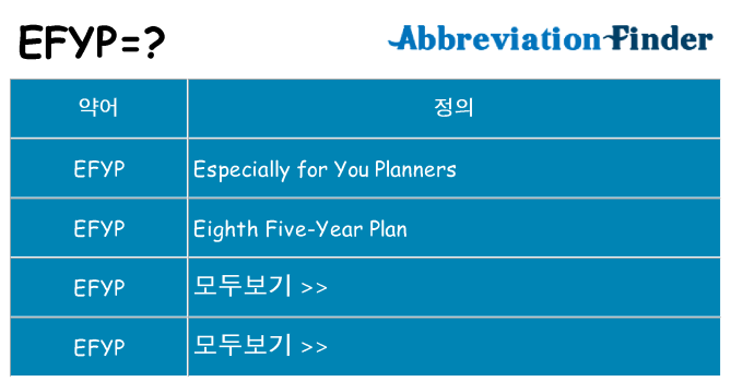 efyp 대 한 무엇을 서가