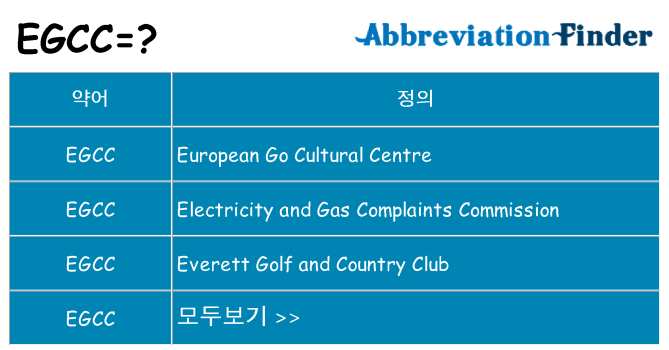 egcc 대 한 무엇을 서가