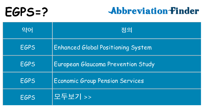 egps 대 한 무엇을 서가