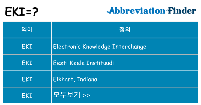 eki 대 한 무엇을 서가
