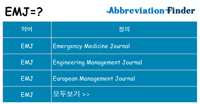 emj 대 한 무엇을 서가