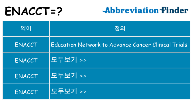 enacct 대 한 무엇을 서가