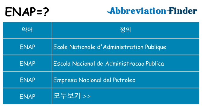 enap 대 한 무엇을 서가