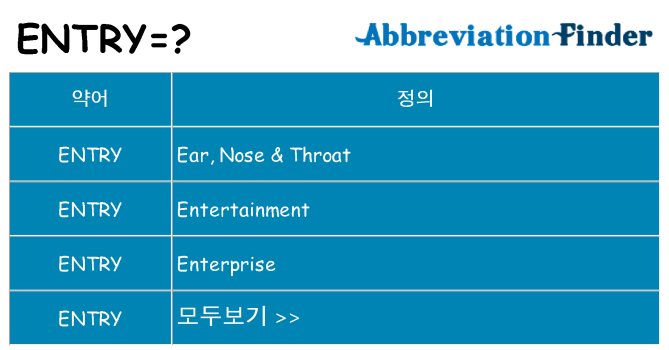 entry 대 한 무엇을 서가