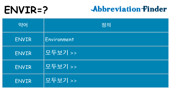 envir 대 한 무엇을 서가