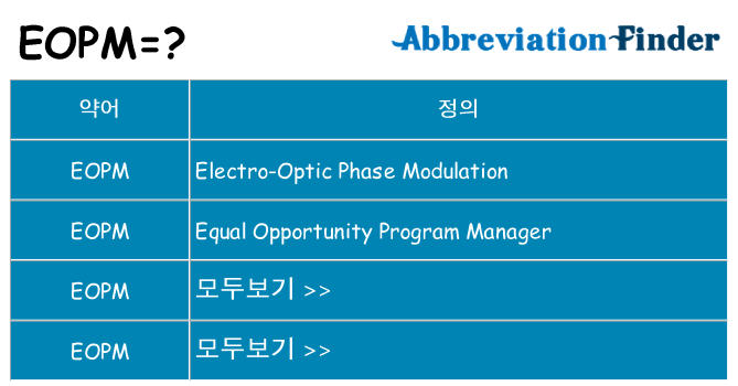 eopm 대 한 무엇을 서가