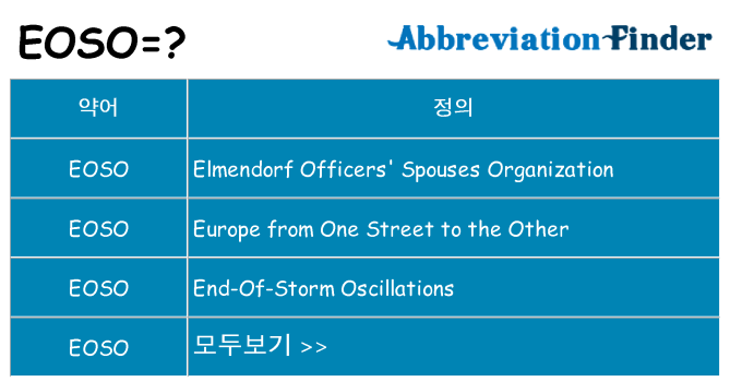 eoso 대 한 무엇을 서가