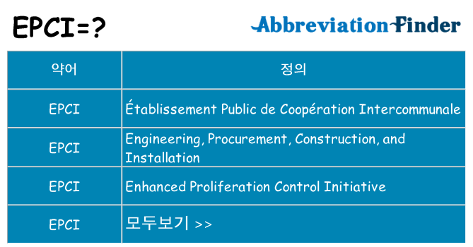 epci 대 한 무엇을 서가