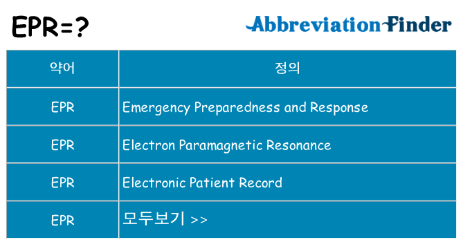 epr 대 한 무엇을 서가