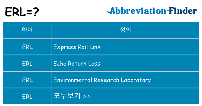 erl 대 한 무엇을 서가