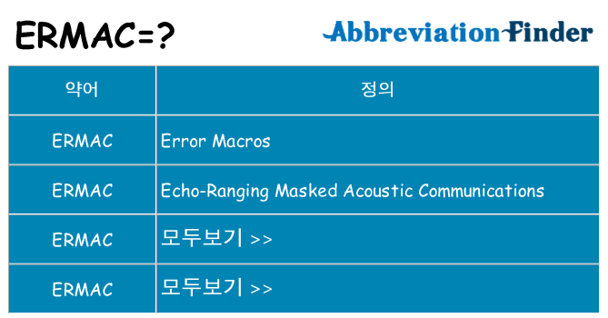 ermac 대 한 무엇을 서가