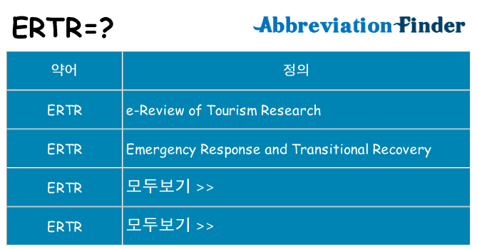 ertr 대 한 무엇을 서가