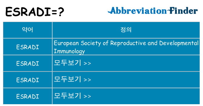 esradi 대 한 무엇을 서가