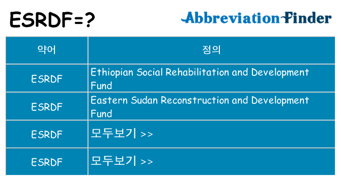 esrdf 대 한 무엇을 서가
