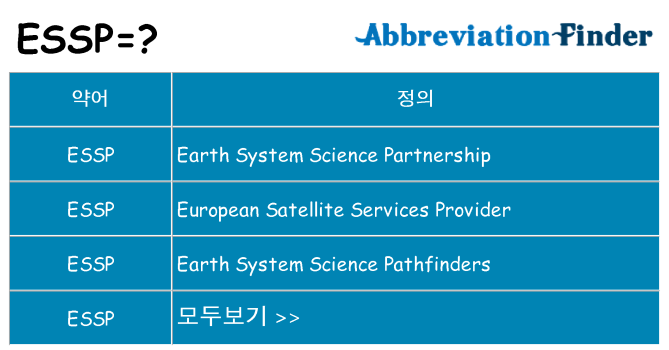 essp 대 한 무엇을 서가