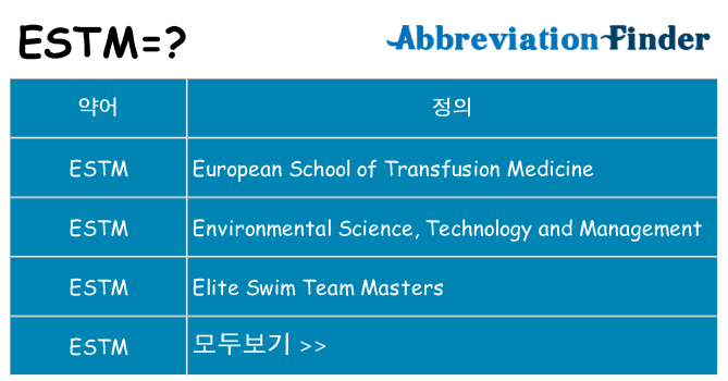 estm 대 한 무엇을 서가
