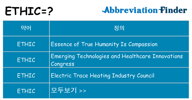 ethic 대 한 무엇을 서가