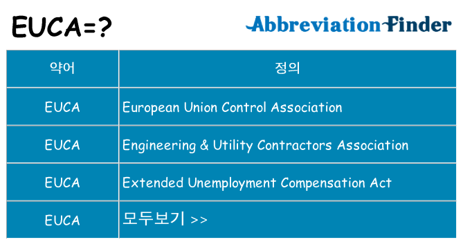 euca 대 한 무엇을 서가
