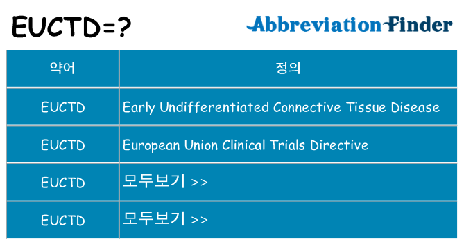 euctd 대 한 무엇을 서가