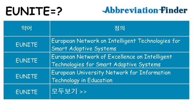 eunite 대 한 무엇을 서가