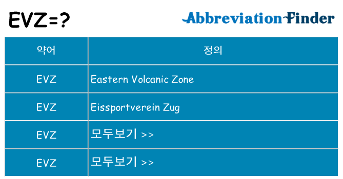 evz 대 한 무엇을 서가