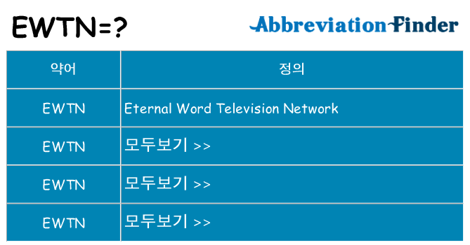 ewtn 대 한 무엇을 서가
