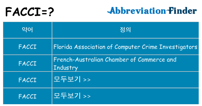 facci 대 한 무엇을 서가
