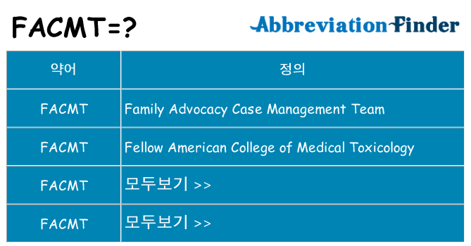 facmt 대 한 무엇을 서가