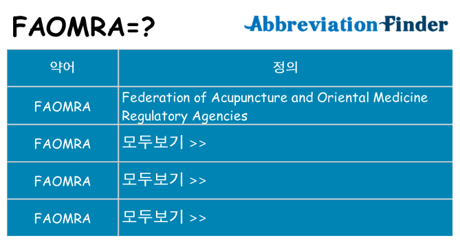 faomra 대 한 무엇을 서가
