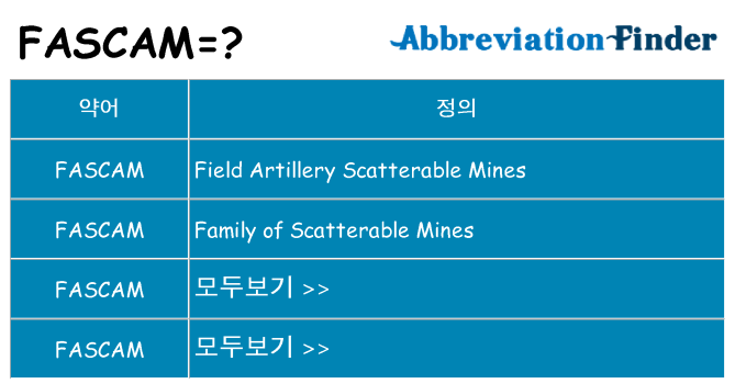 fascam 대 한 무엇을 서가