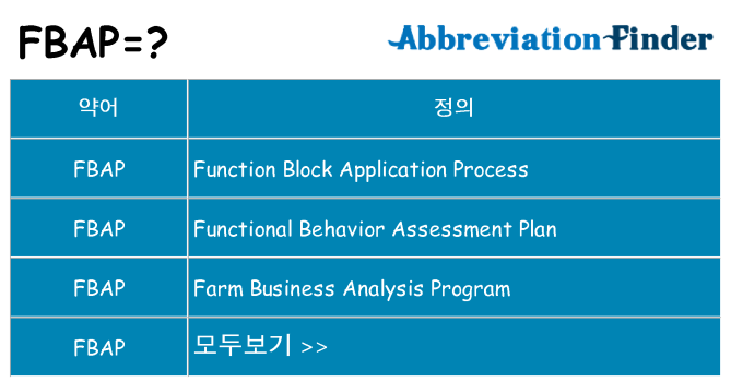fbap 대 한 무엇을 서가
