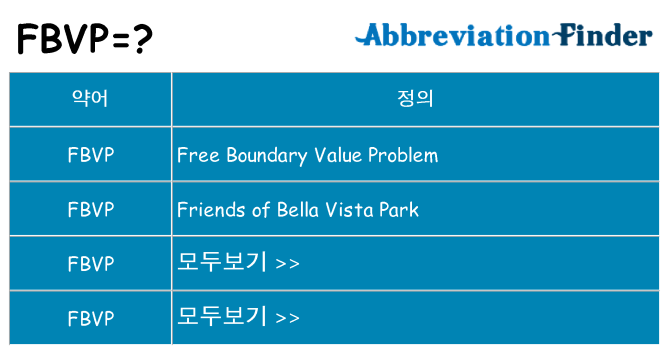 fbvp 대 한 무엇을 서가