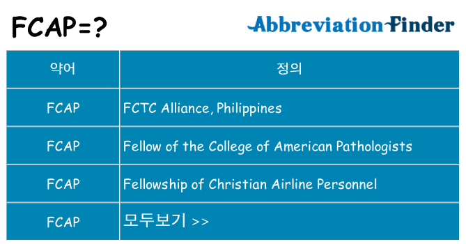 fcap 대 한 무엇을 서가