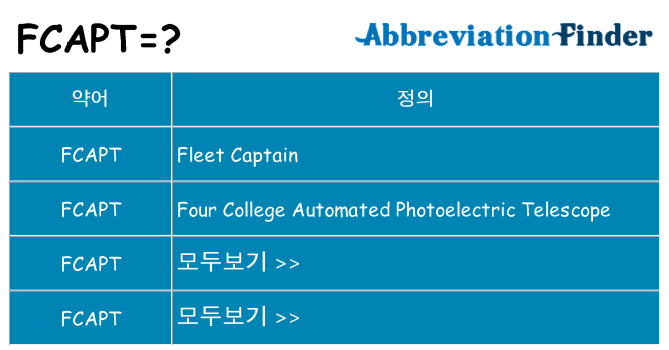 fcapt 대 한 무엇을 서가