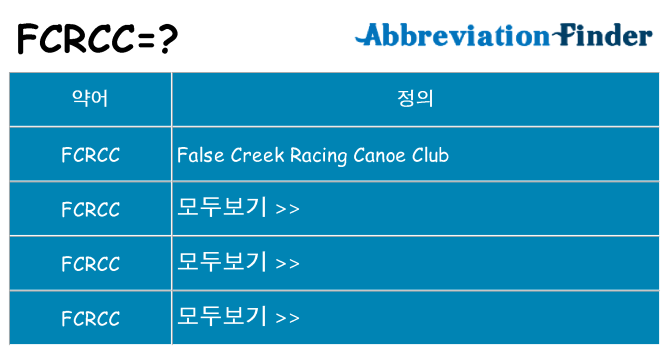 fcrcc 대 한 무엇을 서가