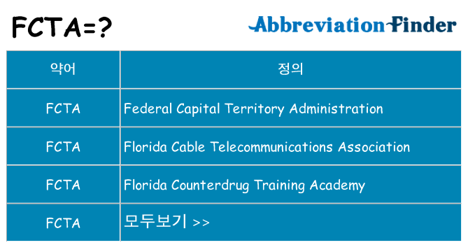 fcta 대 한 무엇을 서가