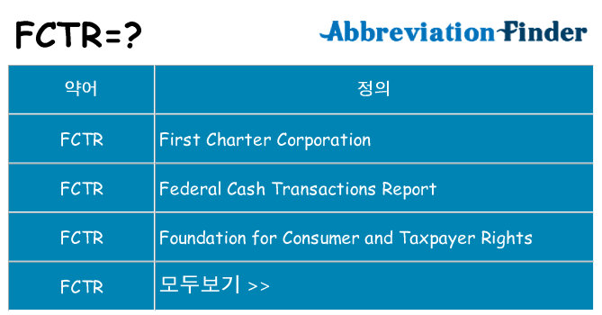 fctr 대 한 무엇을 서가